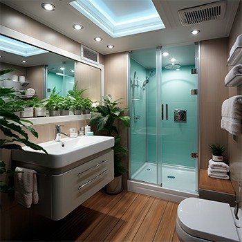 Puertas de baño aluminio CDMX